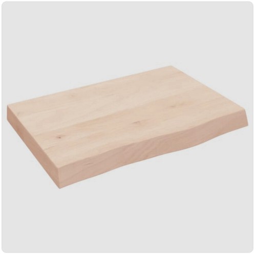 Vidaxl solid oak wall shelf - solid,