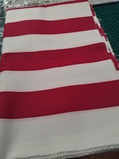 105 X 147cm Approx PinK Stripe Shower Proof Fabric For Bags ,cushions