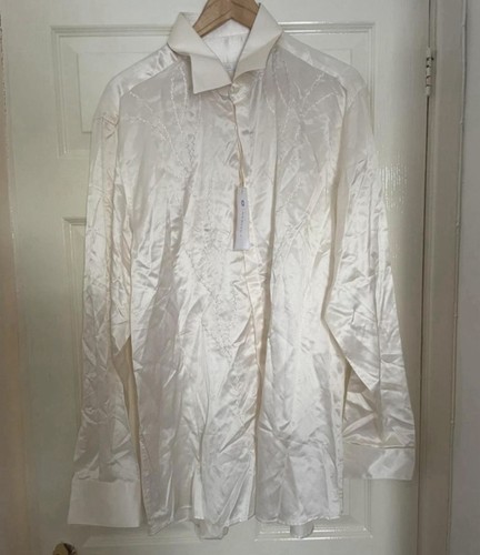 Men cream italian silk - italian,