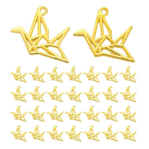 30pcs origami crane charms - origami,