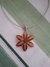 Vintage retro amber & red