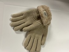 UGG WOMENS BEIGE GLOVES