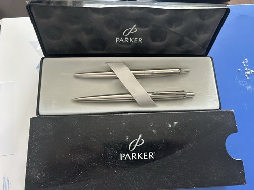 Parker metal pen pencil set - metal, &