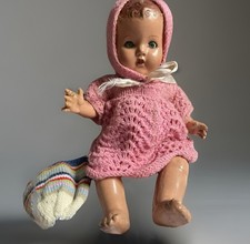 Vintage composite  doll  , marked  BND ,London, with sleeping eyes