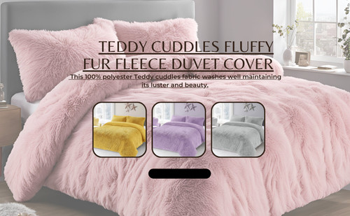 Cuddles fluffy fleece duvet - fluffy,
