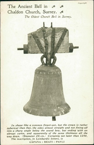 Chalden church bell surrey c - church,