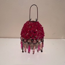 Vintage Pink Beaded Crystal