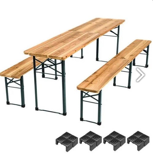 Tectake garden bench and table - bench,