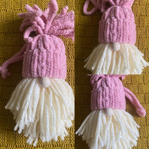 Handmade knitted gonk gnome - knitted,