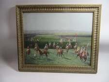 Framed And Glazed Horse Racing