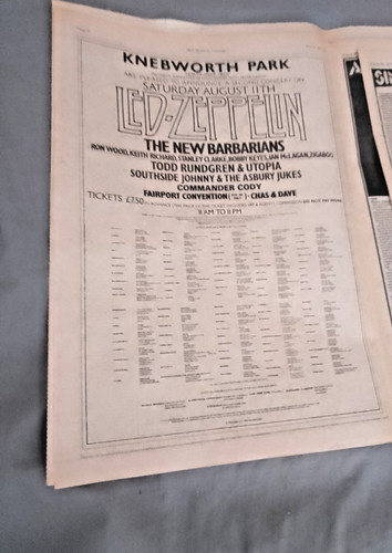 Led zeppelin 1979 knebworth - zeppelin,