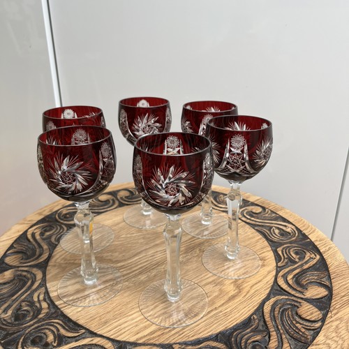 Vintage bohemian ruby red - vintage,