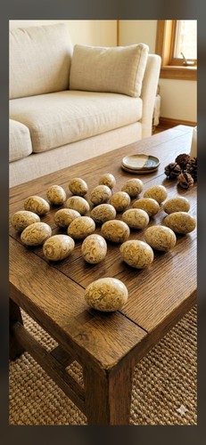 Egg inch fossil stone 25 - egg,