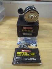 Vintage Garcia Mitchell 624 Salt Water Reel. In # Matching Box