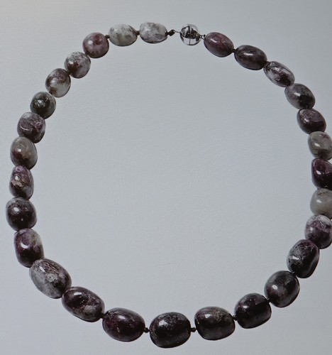 Pink tourmaline necklace size - tourmaline,