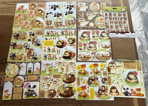 Woodland folk stickers - woodland,