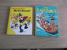 VINTAGE 1964 ANNUALS X 2. THE ADVENTURES OF BERTIE BASSETT AND THE FLINTSTONES
