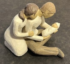 WILLOW TREE "New Life" Mother, Father & Newborn Baby Figurine Susan Lordi 2000