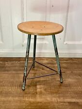 Vintage Mid Century School, Industrial Stool Seat, Side Table.