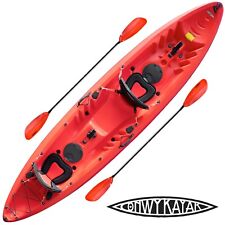 CONWY RHOSNEIGR SIT ON TOP 2 + 1 Man Family Tandem Double Red Kayak Fishing