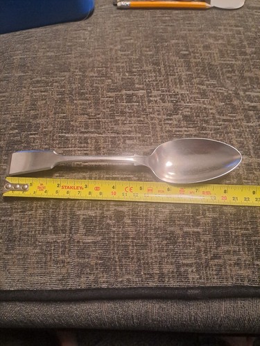 Sterling silver serving spoon - silver,
