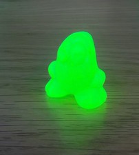 Rare Eggy Gogos Crazy Bones Clear Yellow UV Reactive, vintage 90s