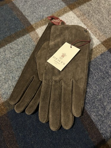 Dents brown suede gloves - dents,