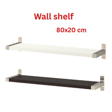 IKEA BERGSHULT GRANHULT Wall Mounting Shelf With Brackets Storage Display80x20cm