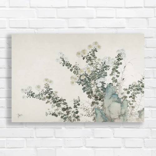 Chrysanthemum harmony canvas - chrysanthemum,