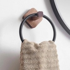 Wooden Toilet Towel Rack