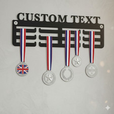 Custom Medal Holder Acrylic Sports Award Display Sign Any Personalised Text Name