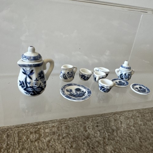 Mini tea set dollhouse vintage - tea,