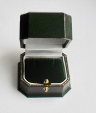 Earring Box Stud Drop Antique Style Leatherette Jewellery Presentation Box