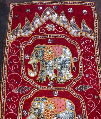 Sequin elephant burmese - elephant, /