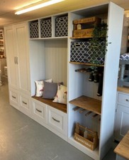 LRG Boot Mud Room Storage Cupboard Shoe Store Solid Pine Furniture Kent Cabinet