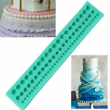 Silicone Pearl Beads Mold Cake Decoration Fondant Sugarcraft Baking Border Mould