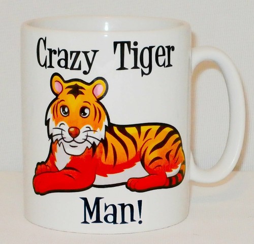 Crazy tiger man mug - tiger,