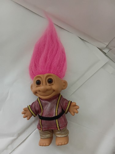 Vintage russ troll doll - troll, 10cm