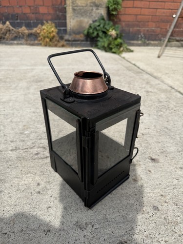 Old railway signal lamp - railway,