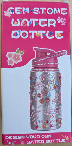 Gem stone water bottle - stone,