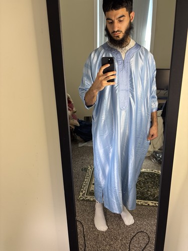 Men moroccan kaftan thobe - moroccan,