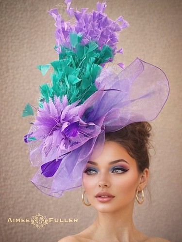 Aimee fuller purple fascinator - aimee,