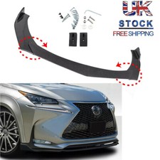 Carbon Fiber Look Car Front Bumper Lip Spoiler Splitter Universal Protector Lip