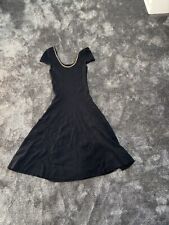 Karen Milan Black Ribbed Dress - Size Xs