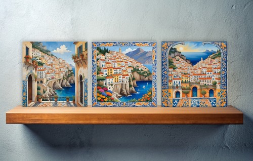 Italian ceramic backsplash - italian,