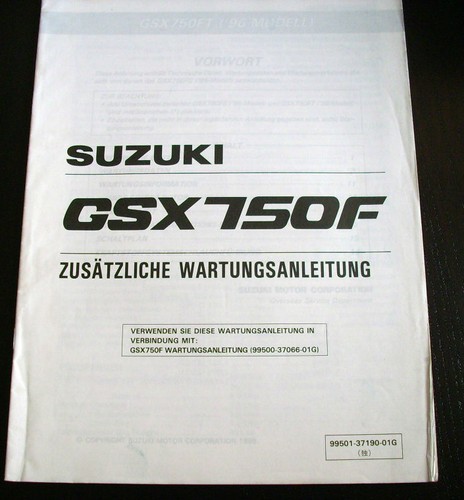1996 suzuki gsx 750 - 1996, ft