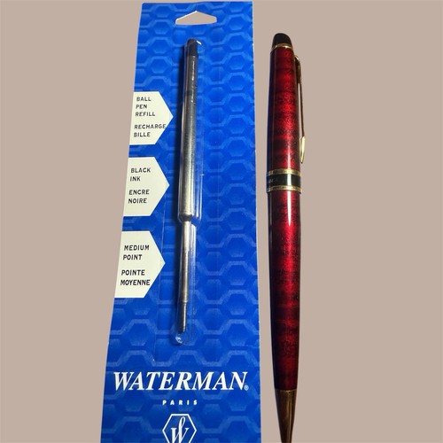 Waterman expert red - red, marble
