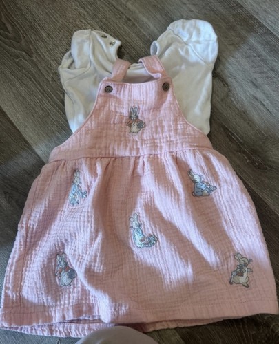 Peter rabbit pink pinafore - rabbit,