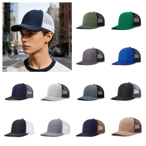 Split color men women - split, trucker