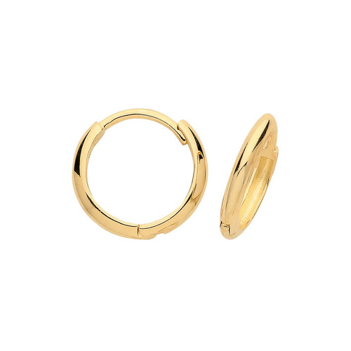 Hinged earrings 9ct - earrings, yellow